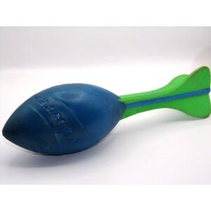 Koosh Vortex Flying Football Blue Green John Elway Vintage 1993